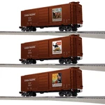 Lionel Trains 2442050 Union Pacific Wwii Art PS1 Box Car 3-PACK #5, Gauge, Nib. Fixed Price $224.99.