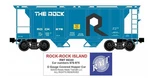 Nib Rmt 86340 2 Bay Covered Hopper Cri&p - The Rock Island Rr Scale. Fixed Price $39.95.