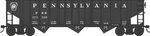 Bowser Scale 70T 13-PANEL 3-BAY Hopper Pennsylvania/prr(crown Trucks) #272250. Fixed Price $25.99.
