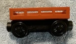 Thomas The Tank Engine Train Orange Cargo Plastic Top Wooden Base Railway, Y5194. Fixed Price $14.97.