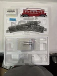 Vtg Hawthorne Village Bachmann Depressed Flatbed With Farmall Tractor Train. Fixed Price $38.46.