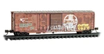 Bnsf Ex-atsf 50' Box Car W/plug Door Weathered Graffiti Mtl #076 44 150 Scale. Fixed Price $41.25.