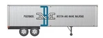 Rapido Trains 403001 Ho Scale 35' Fruehauf Integral-post Van Trailer Boston & Ma. Fixed Price $27.99.