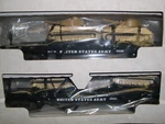 6-48507 American Flyer U.s. Army Tank 2 Flat Car Set In Ob. Fixed Price $29.99.
