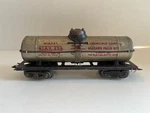 Marx 3553 - Gauge Niacet N.i.a.x. 256 Chemicals Corp Aluminum Tank Car!. Fixed Price $11.95.