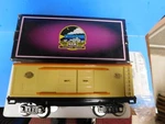 + Mth Tinplate Traditions Standard Gauge #214 Box Car Cream & Orange 10-202 *h. Fixed Price $99.99.