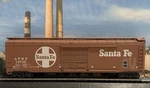 Roundhouse 1222 Santa Fe 50 Single Door Boxcar Atsf 14736 Kadee Ob. Fixed Price $24.95.