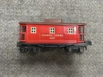 + Lionel Prewar Gauge Tinplate 2657 Red & Brown Caboose *ss. Fixed Price $20.00.