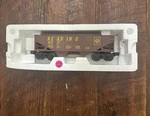 Lionel O27 Gauge Brown Reading Hopper Car Rdg #6177. Fixed Price $12.99.