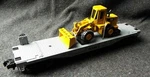 Mth 30-7619 Construction Flat Car With Ertl Front End Loader 950F Rail King Nos. Fixed Price $24.98.