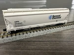 Micro-trains Scale #94020 3-BAY Acf Centerflow Cov Hopper General Chemical Nib. Fixed Price $23.99.