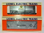 Lionel 6-19415 Erie Flat Car With Trailer & Lackawanna 6-17112 Hopper. Fixed Price $49.95.