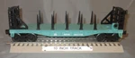 Lionel 26030 Nyc #601172 Bulkhead Flatcar W/ 10 Remv. Stakes O/027 Ga. 2005. Fixed Price $26.00.