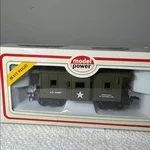 Model Power Army Ho Scale 36' Bay Window Caboose Heavy Weight 8240 (new). Fixed Price $29.99.