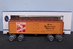 Crown Model Products Bireley's Orangeade Reefer #67119 (hi-rail) O-gauge. Fixed Price $19.99.