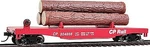 Walthers-trainline Dump Car W/3 Logs Canadian Pacific #304866 Model. Fixed Price $21.89.