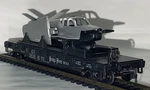 Ho Scale Athearn Nickle Plate Road #1958 40' Flat Car With Silver Plane Kit. Fixed Price $24.95.