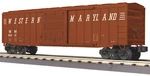O-gauge Mth Western Maryland 50' Modern Box Car. Fixed Price $59.99.