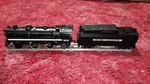 Lionel 8632 Gauge Die-cast Steam Engine Locomotive 4-4-2 With Whistle Tender. Fixed Price $45.00.