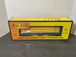 Mth Railking 30-76083 Bulkhead Flat With Pipe Load Gauge Train Car. Fixed Price $65.00.