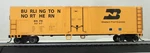 Ho Scale Bachmann Silver Series 17903 Burlington Northern 50' Steel Reefer #9037. Fixed Price $24.95.