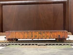 Weathered Walthers Gold Line Illinois Terminal 53' Thrall Gondola #3935. Fixed Price $25.00.