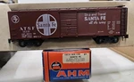 Santa Fe Box Car, Ahm #7303 B, Gauge. See Ad. (9J). Fixed Price $18.95.