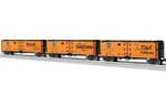 Lionel Visionline 2326300 Santa Reefer Car (3-PACK) Freightsounds O-scale. Fixed Price $495.00.