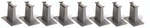 Ho Bachmann 44472 Tall Set For Ez Track (8 Piers) Nib. Fixed Price $26.97.