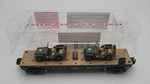 Menards 279-3380 Army Flatcar W/ Two Jeeps #10836 Ln/box. Fixed Price $24.31.