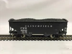 Atlas 1892-6 Clinchfield Bay Offset Hopper Oval Ends #47243 Coal Load. Fixed Price $16.00.