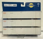 Athearn Ho Scale Optimodal 53' Stoughton Container 3-PACK #40131. Fixed Price $22.39.