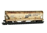 Csx Transportation 3-BAY Covered Hopper Weathered Mtl #094 46 800 Scale. Fixed Price $42.95.