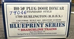 Branchline Trains Blueprint Ho Kit 1709 50 Plug Door Boxcar Burlington R.b.b.x.. Fixed Price $14.99.