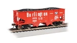 Bachmann Scale 55-TON 2-BAY Usra Outside Braced Hopper Burlington. Fixed Price $37.39.