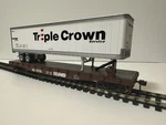 Athearn Ho 50' Flat Car W/ 45' Trailer - Norfolk Southern Triple Crown ATH92076. Fixed Price $34.99.