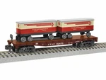 American Flyer 1919252 Santa Fe Tofc Flatcar #92875 Nib. Fixed Price $59.99.