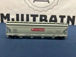 Athearn Firestone #53496 55 4-BAY Covered Hopper Car 1919 No Box. Fixed Price $14.99.