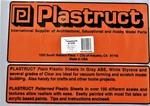 Plastruct 91008 SSA-125 Gray Abs Sheet 7 X 12" .125" Pkg (2). Fixed Price $19.80.
