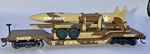 Bachmann 71397 Scale Flat Car With Missle 52' Center. Fixed Price $37.00.