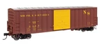 46046 Walthers Ho 50' Acf Exterior Post Dreadnaught Norfolk Southern #2130. Fixed Price $36.00.