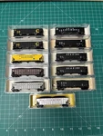 Lot Of 11 N Scale Atlas 3 Bay Coal Hopper Cars With Loads. Fixed Price $150.00.