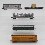 Ahm & Aurora N Assorted Freight Cars: 44541, 4867, 4865, 4841-355, 4842-340. Fixed Price $20.00.