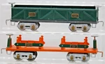 American Flyer #3206 Machinery Car And #3207 Green Gondola. Custom Gauge 1:48. Fixed Price $89.99.