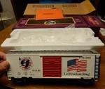 Mth 20-93092 American Freedon 40' Single Door Box Car New Scale. Fixed Price $45.00.