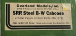 Ho Southern Railway Bay Window Caboose Overland Models Co #X375 OMI-1232. Fixed Price $200.00.