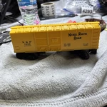 Lionel Gauge O-27 Yellow Nickel Plate Road Double Door Box Car 7926. Fixed Price $10.00.