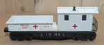 Vintage Lionel Guage Train Red Cross Rescue Unit Caboose Car 6814. Fixed Price $49.99.