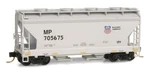 Micro Trains 092 00 270 Missouri Pacific Up 2-BAY Acf Covered Hopper 705675. Fixed Price $23.00.