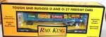 Mth King Love Toy Trains Flatcar W/ Trailer Boxcar Gauge 30-7675. Fixed Price $45.95.